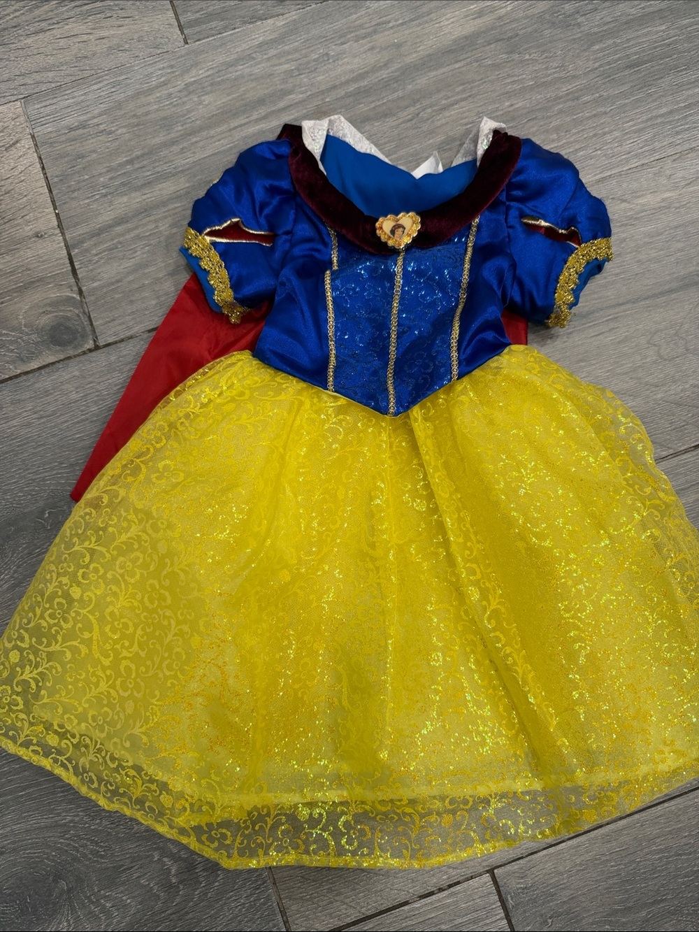 Disney Snow Princess Costume Dress - Blue, Yellow, Red